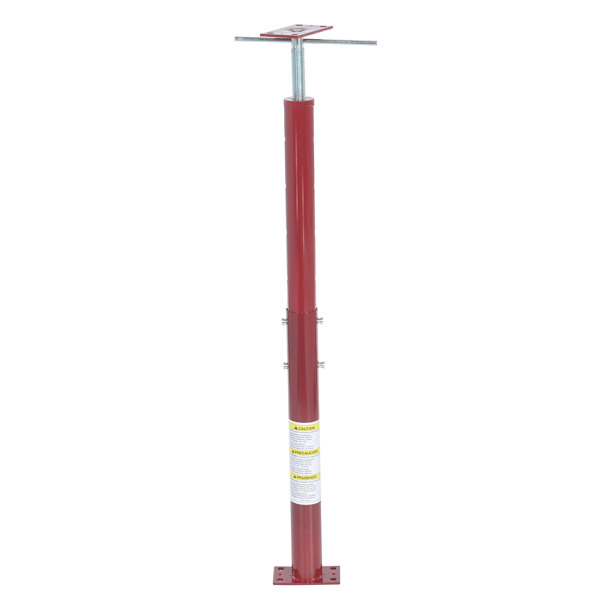 Vestil Basement Floor Jack - 48in. Max Height, 6863-Lb. Capacity, Telescopic, Steel, Model# FJB-48